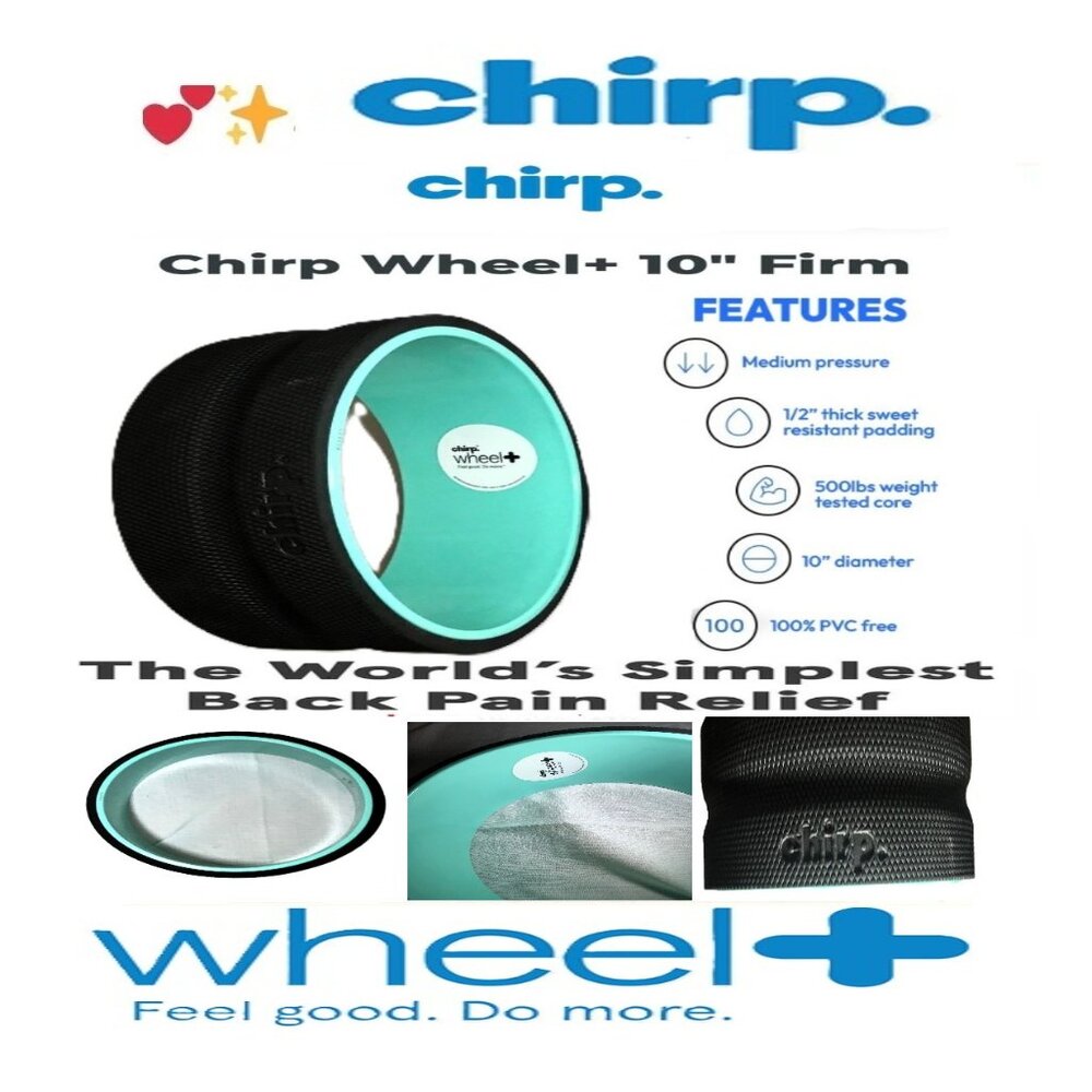 🛑 CHIRP Back Neck Pain Relief WHEEL Fitness Equipment Posture Support💸BUYNOW‼️